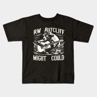RW Ratcliff Might Could Merch Kids T-Shirt